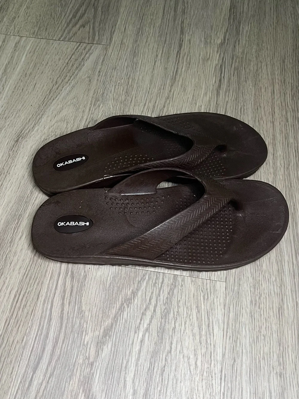 Okabashi flip flops men’s XL